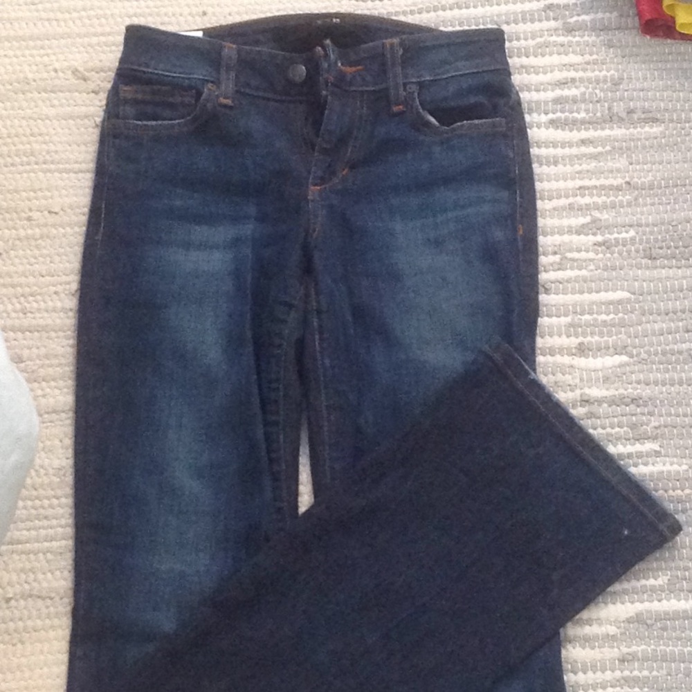 Joes Jeans, small flare dark wash, stretch size 24